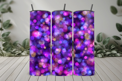 Purple Bokeh Effect Seamless Pattern and Digital Paper Product Image 6