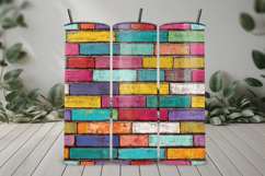 Colorful Bricks Seamless Pattern and Digital Paper Product Image 8