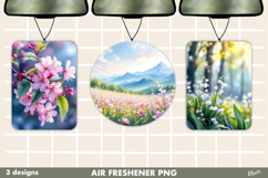 Spring Landscape, Spring Forest Air Freshener Car PNG Product Image 1