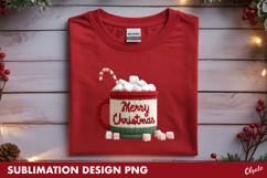 Knitting Coffee, Cappuccino PNG, Christmas T-shirt PNG Product Image 1
