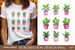 Home Plant Sublimation PNG. Floral Tshirt Sublimation Product Image 1