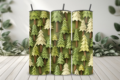 3D Pine Trees Seamless Patterns Background Product Image 8