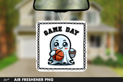 Halloween Air Freshener PNG. Football Ghost PNG Product Image 1