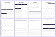 2026 Magical Moon &amp; Tarot Journal Canva Templates Product Image 8