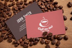 Coffee Shop Business Card Mock-up 08 Product Image 1
