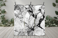 Black &amp; White Marble Texture Seamless Pattern Product Image 8