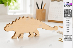 Dinosaur Desk Decor Laser Cut | Dinosaur Model Laser | CNC Product Image 1