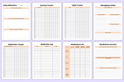 2026 Therapy Journal Bundle Canva Template Product Image 8