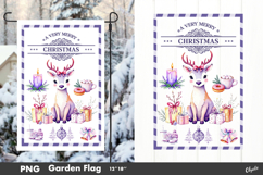 Merry Christmas, Garden Flag Sublimation PNG Product Image 1