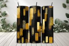 Black and Gold Brush Strokes Seamless Pattern Product Image 8