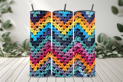 Colorful Granny Crochet Chevron Seamless Pattern Product Image 7
