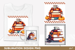 Book Sublimation PNG. Fall Book Sublimation Product Image 1