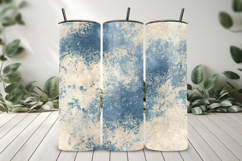 Beige and Blue Grunge Seamless Pattern and Digital paper Product Image 8