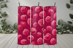 Red Raspberry Seamless Pattern and Digital Paper Design Product Image 7