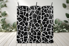 Black and White Crackle Seamless Pattern and Digital paper Product Image 8