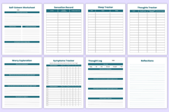 2026 Mental Health Journal Bundle Canva Template Product Image 9
