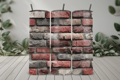 Grunge Brick Wall Seamless Pattern and Digital Paper Product Image 8