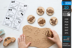 Animal Tracks Play Stamps Laser Cut Bundle | Matching Games Product Image 10