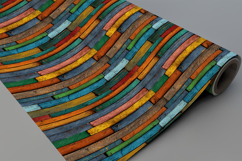 Colorful Wood Plank Seamless Pattern and Digital Paper Product Image 9