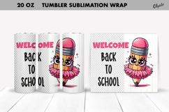 Welcome Back to School Tumbler. Funny Pencil Tumbler PNG Product Image 1
