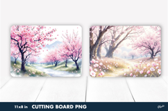 Spring Forest Cutting Board PNG Product Image 1