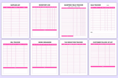 2026 Girl Boss Organizer Bundle Canva Template Product Image 9