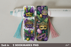Mardi Gras Bookmark PNG. Carnival Bookmark PNG Product Image 1