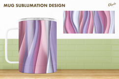 Pastel Colors Mug Sublimation Design, Abstract Mug PNG Product Image 1