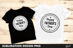 Happy Father Day Retro Round Sublimation PNG Product Image 1