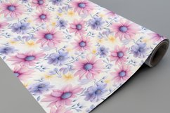 Pastel Flowers Seamless Pattern and Digital Paper. Product Image 9
