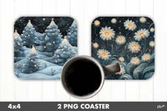 Magic Christmas, Fairy Christmas Coaster PNG Product Image 1
