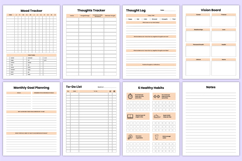 2026 Therapy Journal Bundle Canva Template Product Image 9