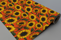 Sunflower Seamless Pattern and Digital Paper Design Product Image 8