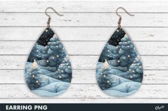 Christmas Earring Fairy PNG, Teardrop Earring Product Image 1