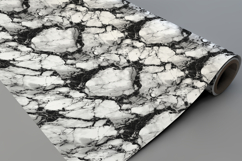 Black &amp; White Marble Texture Seamless Pattern Product Image 9
