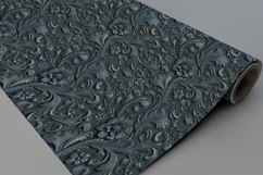 Embossed Floral Seamless Pattern and Digital Paper Product Image 9