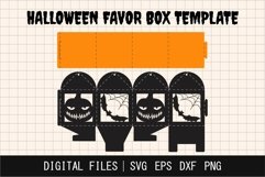 Halloween Treat Box SVG, Printable Favor Box Template Product Image 1