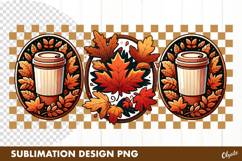 Fall Sublimation, Autumn Frame Sublimation. Tshirt PNG Product Image 1