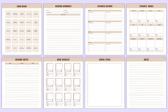 2026 Reading Journal Bundle Canva Templates Product Image 8