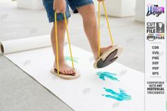 Footprint Shoes Laser Cut Bundle | Childrens Feet Stilts SVG Product Image 12