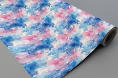 Blue and Pink Watercolor Seamless Pattern and Digital Paper Product Image 8
