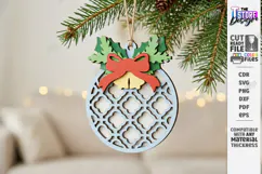 3D Layered Christmas Ornament Laser Cut | Christmas Decor Product Image 1