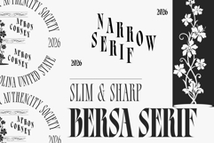 Bersa Serif | Narrow Serif Product Image 9
