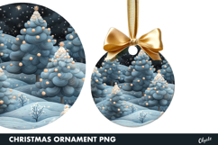 Christmas Winter Magic Ornament PNG Product Image 1