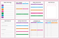 2026 Self Care Growth Journal Canva Template Product Image 9