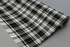 Black and White Tweed Plaid Seamless Pattern Product Image 9