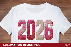 2026 Sublimation PNG, New Year Tshirt Sublimation PNG Product Image 1