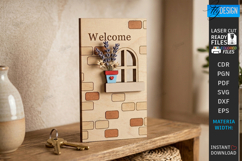 Miniature Welcome Sign Plaque Laser Cut Bundle | 3D Layered Product Image 12