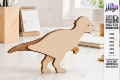 Dinosaur Desk Decor Laser Cut | Dinosaur Model Laser | CNC Product Image 1