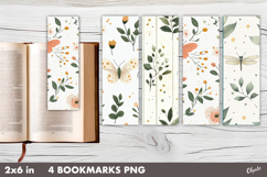 Vintage Easter Bookmark PNG. Spring Printable Bookmark PNG Product Image 1